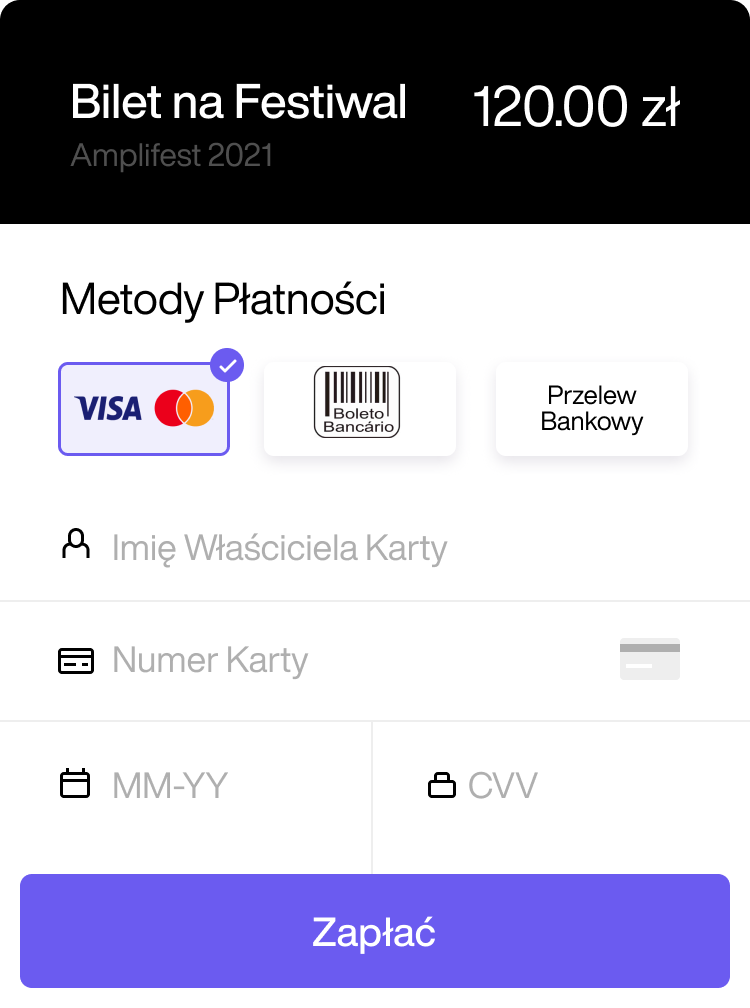 Płatność Speedy za bilet na festiwal